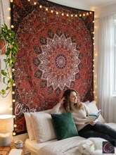 Large Star Elephant Mandala Tapestry Hippy Throw & Bohemian Dorm Room Decor