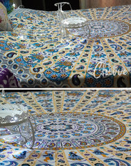 Boho Chic Elephant Tapestry Queen Bedspread Mandala Bedding Cotton Throw