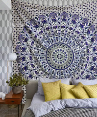 Paisley Mandala Tapestry Camel Queen Bedspread Boho Decor Wall Hanging