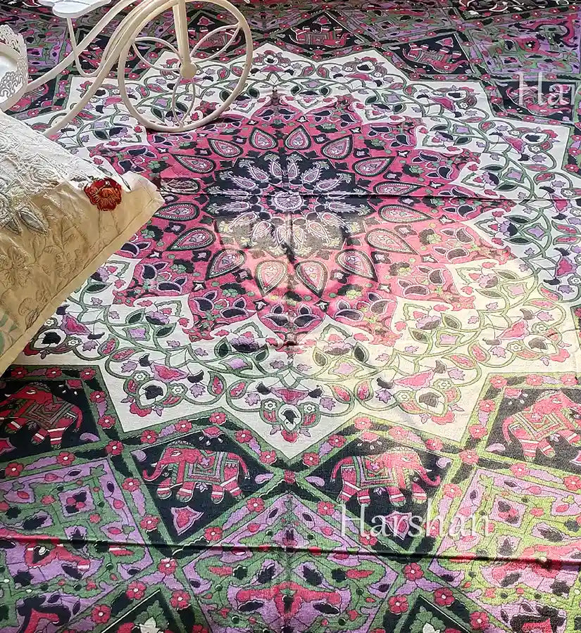 Star Tapestry Elephant Mandala Wall Hanging Hippie Queen Bedsheet