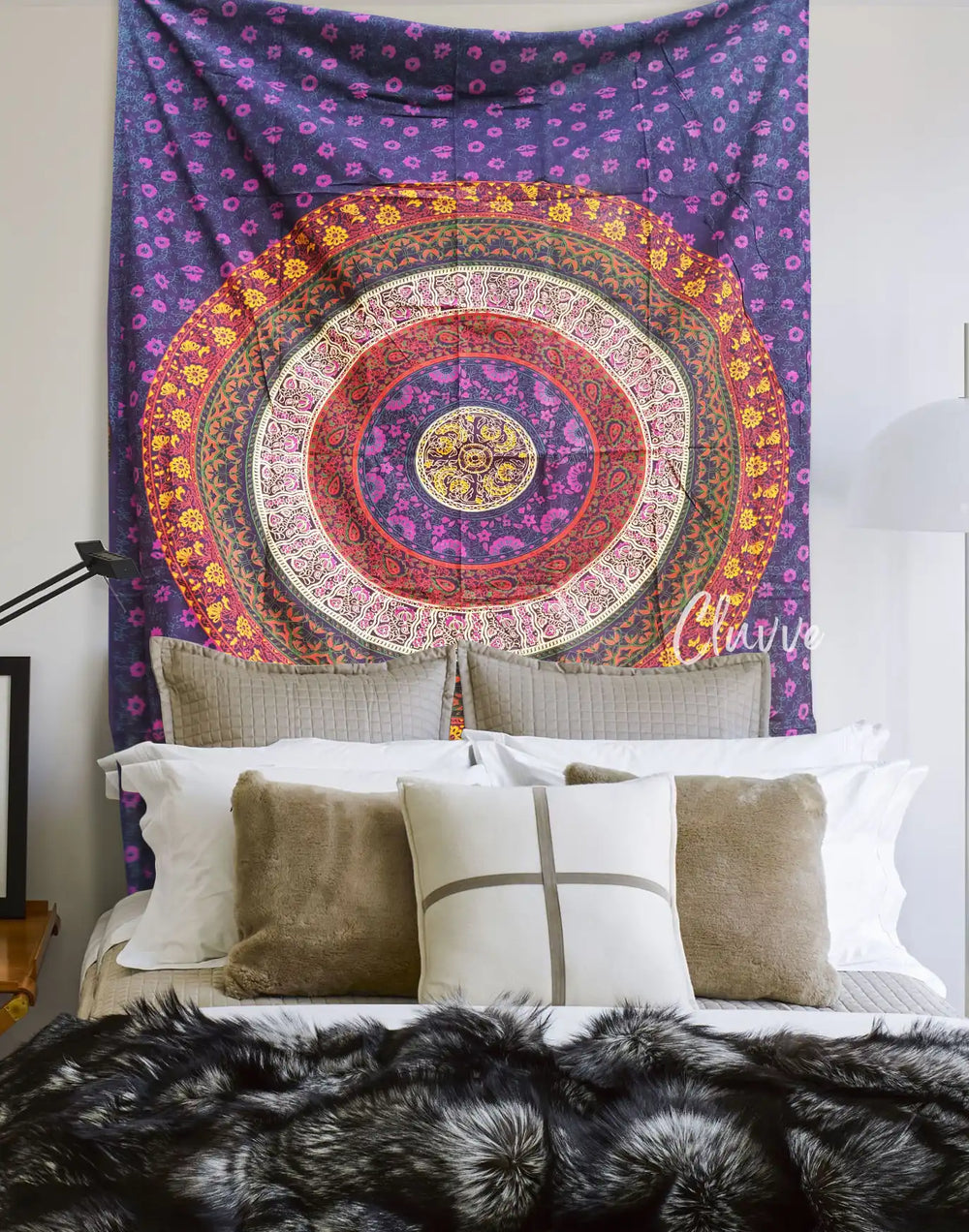 Twin Mandala Tapestry Bohemian Bedspread Hippie Wall Hanging Sofa Throw